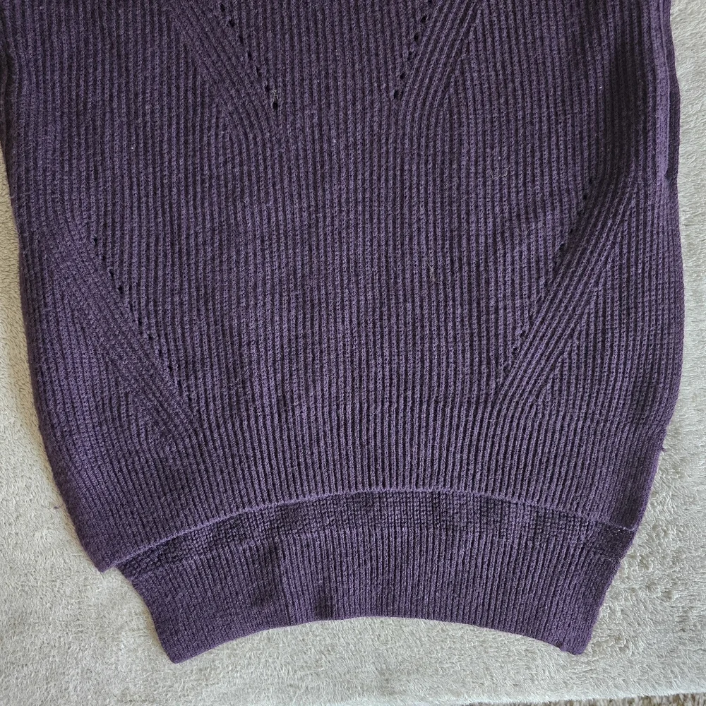 Lululemon Seva Merino Wool Sweater Black Cherry Size 8 - Picture 4 of 13